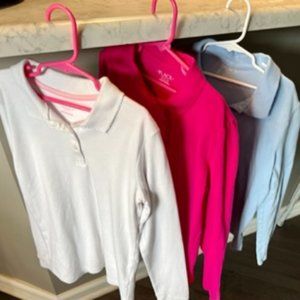 Girls Long-Sleeved School Uniform tops